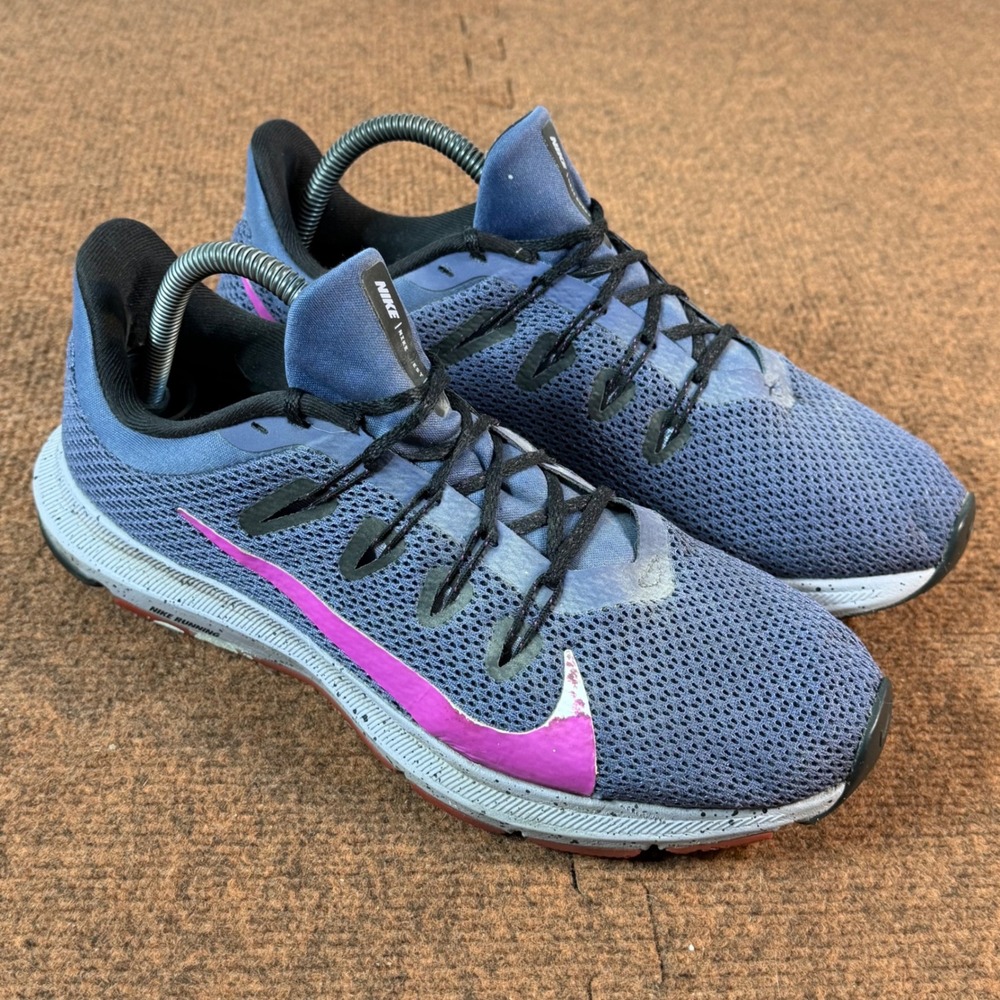 C+ gym fit Nike Quest 2 Indigo Haze Fuchsia Running Shoes CJ6186-500 Womens 9.5